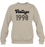 1998 Retro Vintage Birth Year Blast Unisex Fleece Pullover Sweatshirt