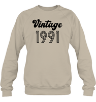 1991 Retro Vintage Birth Year Blast Unisex Fleece Pullover Sweatshirt