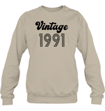 1991 Retro Vintage Birth Year Blast Unisex Fleece Pullover Sweatshirt