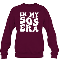 In My 50s Birthday Era Birthday Shirt Unisex Fleece Pullover Sweatshirt