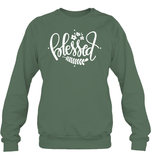Blessed Shirt Unisex Fleece Pullover Sweatshirt