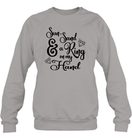 Sun Sand And A Ring On My Hand Bachelorette Unisex Fleece Pullover Sweatshirt For Women