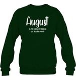 August Birthday Month Unisex Fleece Pullover Sweatshirt