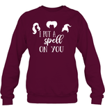 Hocus Pocus I Put A Spell on You Unisex Fleece Pullover Sweatshirt