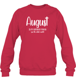 August Birthday Month Unisex Fleece Pullover Sweatshirt
