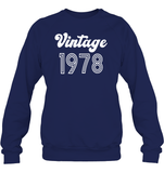 1978 Retro Vintage Birth Year Blast Unisex Fleece Pullover Sweatshirt