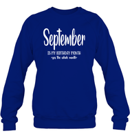 September Birthday Month Unisex Fleece Pullover Sweatshirt