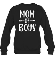 Mom Of Boys Family Shirt Unisex Fleece Pullover Sweatshirt