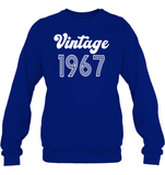 1967 Retro Vintage Birth Year Blast Unisex Fleece Pullover Sweatshirt