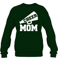 Cheer Mom With Megaphone Unisex Fleece Pullover Sweatshirt