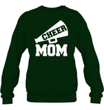 Cheer Mom With Megaphone Unisex Fleece Pullover Sweatshirt
