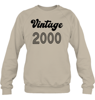 2000 Retro Vintage Birth Year Blast Unisex Fleece Pullover Sweatshirt