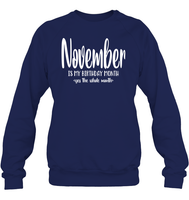 November Birthday Month Unisex Fleece Pullover Sweatshirt