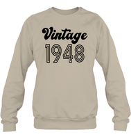 1948 Retro Vintage Birth Year Blast Unisex Fleece Pullover Sweatshirt
