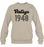 1948 Retro Vintage Birth Year Blast Unisex Fleece Pullover Sweatshirt