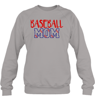 Baseball Mom Shirt, Long Sleeve, Hoodie, and Sweatshirt With Baseball Stripes