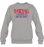 Baseball Mom Shirt, Long Sleeve, Hoodie, and Sweatshirt With Baseball Stripes