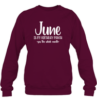 June Birthday Month Unisex Fleece Pullover Sweatshirt