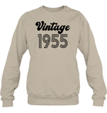 1955 Retro Vintage Birth Year Blast Unisex Fleece Pullover Sweatshirt
