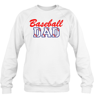 Baseball Dad Shirt, Long Sleeve, Hoodie, and Sweatshirt With Baseball Stripes