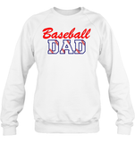 Baseball Dad Shirt, Long Sleeve, Hoodie, and Sweatshirt With Baseball Stripes