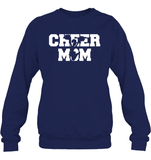 Cheer Mom With Cheerleader Unisex Fleece Pullover Sweatshirt