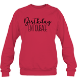 Birthday Entourage Unisex Fleece Pullover Sweatshirt