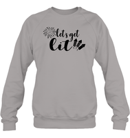 Let's Get Lit 4th Of July Shirt Unisex Fleece Pullover Sweatshirt