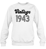 1943 Retro Vintage Birth Year Blast Unisex Fleece Pullover Sweatshirt