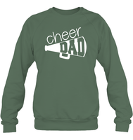 Cheer Dad With Megaphone Unisex Fleece Pullover Sweatshirt