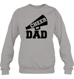 Cheer Dad With Megaphone Unisex Fleece Pullover Sweatshirt