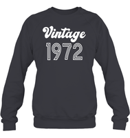 1972 Retro Vintage Birth Year Blast Unisex Fleece Pullover Sweatshirt