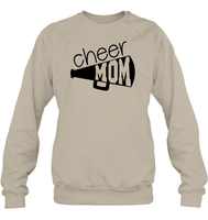 Cheer Mom With Megaphone Unisex Fleece Pullover Sweatshirt