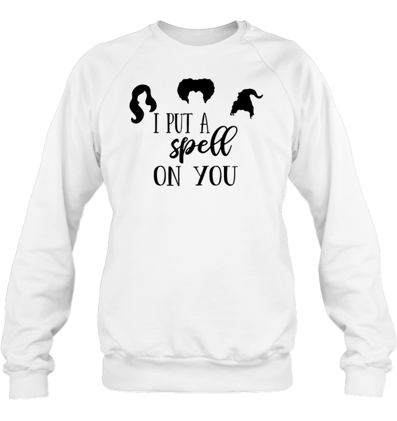 Hocus Pocus I Put A Spell on You Unisex Fleece Pullover Sweatshirt