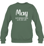 May Birthday Month Unisex Fleece Pullover Sweatshirt