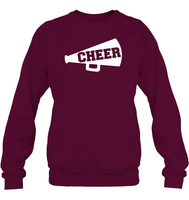 Cheer T Shirt Unisex Fleece Pullover Sweatshirt