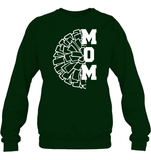 Cheer Mom With Pom Pom Unisex Fleece Pullover Sweatshirt