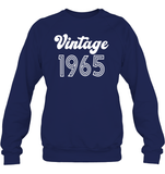 1965 Retro Vintage Birth Year Blast Unisex Fleece Pullover Sweatshirt