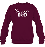 Soccer Dad Sports Shirt Unisex Fleece Pullover Sweatshirt