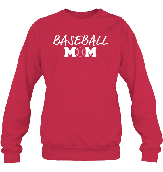 Baseball Mom Shirt Unisex Fleece Pullover Sweatshirt