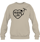 Nurse Life Nurse Shirt Unisex Fleece Pullover Sweatshirt