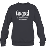 August Birthday Month Unisex Fleece Pullover Sweatshirt