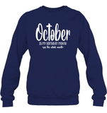 October Birthday Month Unisex Fleece Pullover Sweatshirt