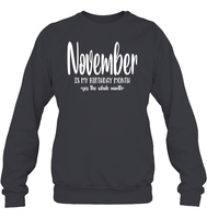 November Birthday Month Unisex Fleece Pullover Sweatshirt