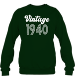 1940 Retro Vintage Birth Year Blast Unisex Fleece Pullover Sweatshirt