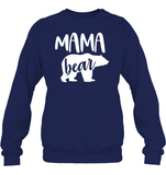 Mama Bear Family Shirt Unisex Fleece Pullover Sweatshirt