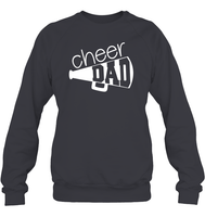 Cheer Dad With Megaphone Unisex Fleece Pullover Sweatshirt