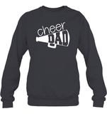 Cheer Dad With Megaphone Unisex Fleece Pullover Sweatshirt
