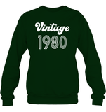 1980 Retro Vintage Birth Year Blast Unisex Fleece Pullover Sweatshirt
