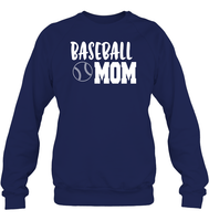 Baseball Mom Shirt Unisex Fleece Pullover Sweatshirt With Baseball